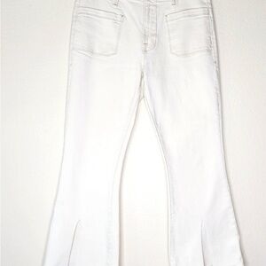 Frame Le Bardot Crop Flare with Slit